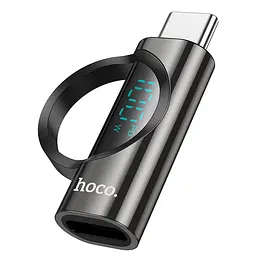 Перехідник Hoco UA32 Type-C male to Type-C female display adapter Black - мініатюра 2