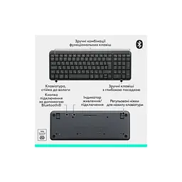 Клавіатура Logitech K250 Bluetooth UA Graphite (920-013822) - мініатюра 7
