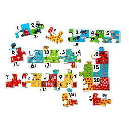 Мега-пазл Melissa&Doug Числа/Ферма, 24 елементи (MD31002) - мініатюра 5