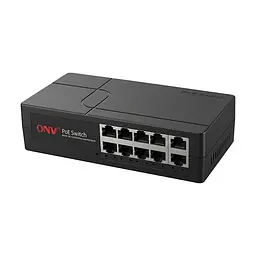PoE-комутатор некерований 10-портовий ONV ONV-H1108PGBES з 8 портами PoE (73-00072)