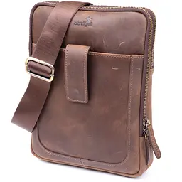 Чоловіча шкіряна сумка SHVIGEL 20х26,5х4,5 см sum0012316