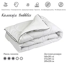 Ковдра силіконова Руно Bubbles, євростандарт, 220х200 см, білий (322.52Bubbles) - мініатюра 3