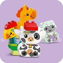 Конструктор LEGO DUPLO Потяг тваринок 19 деталей (10412) - мініатюра 8