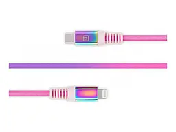 Кабель REAL-EL USB Type-C to Lightning 1m MFI Rainbow (EL123500054) - мініатюра 5