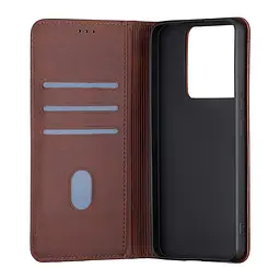 Чохол-книжка Premium Xiaomi Redmi Note 13 Pro 5G/Poco X6 5G Dark Brown - мініатюра 2