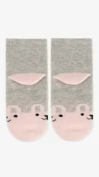 Шкарпетки для дівчинки Very Socks Зайчик 80-92 см Сірий (2000999236495) - мініатюра 3
