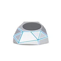 Бездротовий зарядний пристрій для мобільного телефону XOOPAR - GEO DOCK LED microUSB сріблястий - мініатюра 2