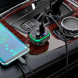 FM-трансмітер Hoco E62 Fast PD20W+QC3.0 BT FM Transmitter (756299) [85427] - мініатюра 6