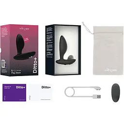 Анальна пробка We-Vibe Ditto+ (Black) - мініатюра 4