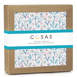 Пелюшкі муслінові Cosas Flowers CS1 110х150 см (MuslinDiapers_BushRoseBlue_110x150) - мініатюра 2