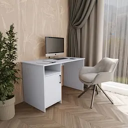Комп'ютерний стіл з тумбою ліворуч FH-Bern Білий 1200х750х600 мм