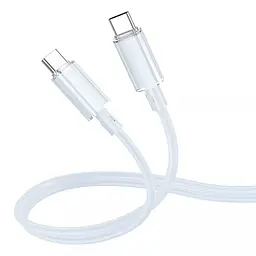 Дата кабель Borofone BX112 Lemon Type-C to Type-C 60W (1m) Blue - мініатюра 2