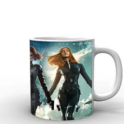 Кухоль GeekLand чорний вдова Black Widow чорний Вдова три образи BW.02.008.955 330 мл білий - мініатюра 3