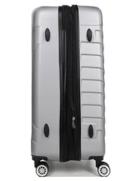 Валіза велика L ABS-пластик Madisson Snowball 03403 78х52х32см 103+17л Срібна - мініатюра 7