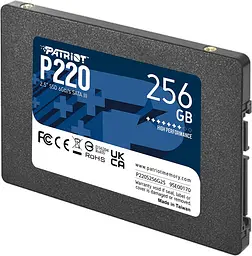 Накопичувач SSD Patriot P220 2.5" SATAIII TLC 256GB (P220S256G25) - мініатюра 2