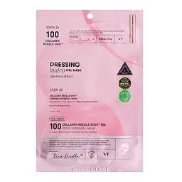 Маска гідрогелева зміцнююча з колагеном Collagen Reedle Shot 100 2step Hydrogel Mask VT Cosmetics 1,5 г + 33 г