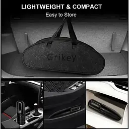 Автомобільний пилосос Grikey В1 портативний для сухого/вологого прибирання з 2 насадками 120W 7кПа Чорний (GK603) - мініатюра 5