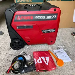 Генератор інверторний iPOWER SM6500Di (5.5-6.5 кВт) бензиновий з Електростартером, Пультом ДК, Колесами АйПауер - мініатюра 3