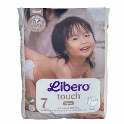 Підгузники Libero Touch 7 (16-26 кг), 20 шт