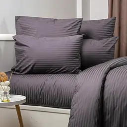 Підковдра ТЕП Страйп Сатин Premium Graphite 150 х 215 см (2-04852_34873) - мініатюра 2