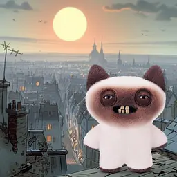 М'яка іграшка Fuggler Alley Cats Кото Лате 22 см (15752B) - мініатюра 3
