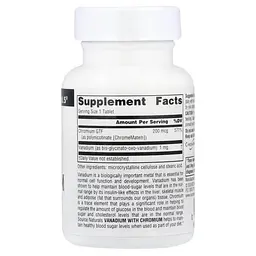 Другие минералы Vanadium with Chromium 90 таблеток Source Naturals vit0005832 - миниатюра 2