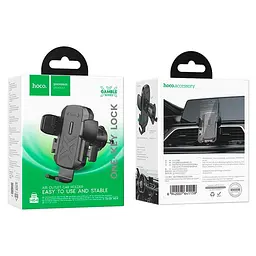 Тримач Hoco Gamble one-button Car holder H64 air outlet 4.5-7" - мініатюра 2
