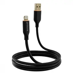 Кабель Proove Jelly Silicone USB to Lightning 2.4A (1m) black - мініатюра 4
