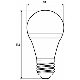 Лампочка Eurolamp LED А60 800 Lm E27 4000K 2шт (MLP-LED-A60-08274(Amber)new) - мініатюра 3