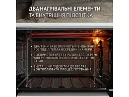 Духовка настільна Perfelli MIRAGE 37 WHITE - мініатюра 4