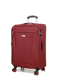 Валіза тканинний Середній (M) на 4 колесах Airtex 825 57 л 67х42х28 см Бордовий