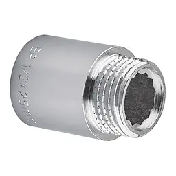 Подовжувач Europroduct Ep.E025.Chr - 1/2"MF-25мм хром EP6124
