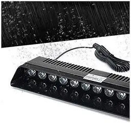Страбоскоп Світлодіодний 12V DRL 330x100 мм 12LED (B-R) прикурювання вимикач на присосках (KING S12) - мініатюра 4