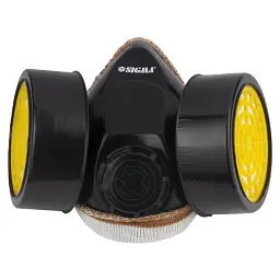 Респіратор з вугільним фільтром (2 фільтра) SIGMA (9422211) - мініатюра 3