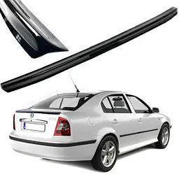 Спойлер пір'янка на кришку багажника для Skoda Octavia Tour 1996-2010 Глянець Voron glass - мініатюра 8
