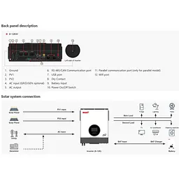 Система зберігання енергії Must PH19-10048 EXP 10kW + 3 АКБ LP16-48200 30.7kWh (51.2V/200Ah/10240Wh) [174062] - мініатюра 8