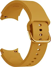 Ремінець силіконовий BeWatch Samsung Galaxy Watch 4/5/Pro SoftTouch Жовтий (0139307) - мініатюра 2