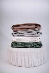 Комплект постільної білизни LUXURY Washed з вареної бавовни сірий Gray  - двоспальний - мініатюра 3