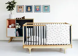 Простирадло на резинці для коляски та люльки Cosas Grey Dots 40х80х5 см (DotsGreyWhite_FittedStroller_40х80) - мініатюра 3