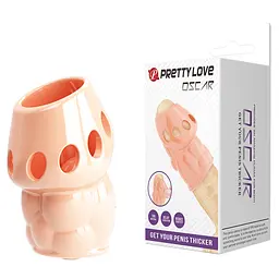 Насадка на пеніс PRETTY LOVE - OSCAR, GET YOUR PENIS THICKER, TPR PRETTY LOVE BI-026247 100574 - мініатюра 1
