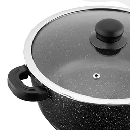 Каструля Ardesto зі скляною кришкою Gemini Anzio 5л алюміній чорний kuh0014744 - мініатюра 6