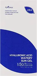Набір легких зволожуючих сонцезахисних гелів Isntree Hyaluronic Acid Watery Sun Gel х2 SPF/СПФ 50+ PA++++