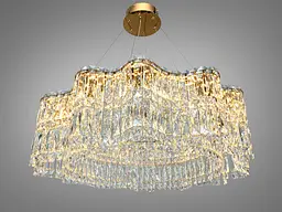 Підвісна кришталева люстра LED Diasha 576/800G, 125 Вт, 6875 лм, - мініатюра 2