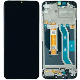 Дисплей Realme C21Y чорний, оригінал PRC, з рамкою