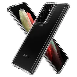 Чохол протиударний прозорий Spigen Ultra Hybrid Crystal ACS02351 для Samsung Galaxy S21 Ultra (6.8") Clear - мініатюра 10