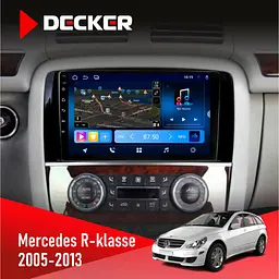 Штатна магнітола Mercedes-Benz R-Class (W251) 2005-2013 Decker D9-008 8x128 DSP 4G Decker (НФ-00003708)