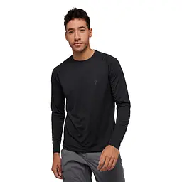 Футболка чоловіча Black Diamond M Lightwire LS Tech Tee M Чорний