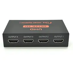 Активний HDMI сплитер Voltronic 1 => 4 порта, 1080р, 1,4 версія, DC5V/2A, Box