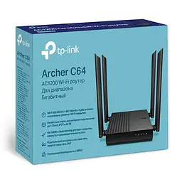Бездротовий маршрутизатор (роутер) TP-Link Archer C64 [62845] - мініатюра 8