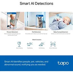 IP-камера TP-Link Tapo C230 3MP N300 microSD motion detection 360° mic - мініатюра 7
